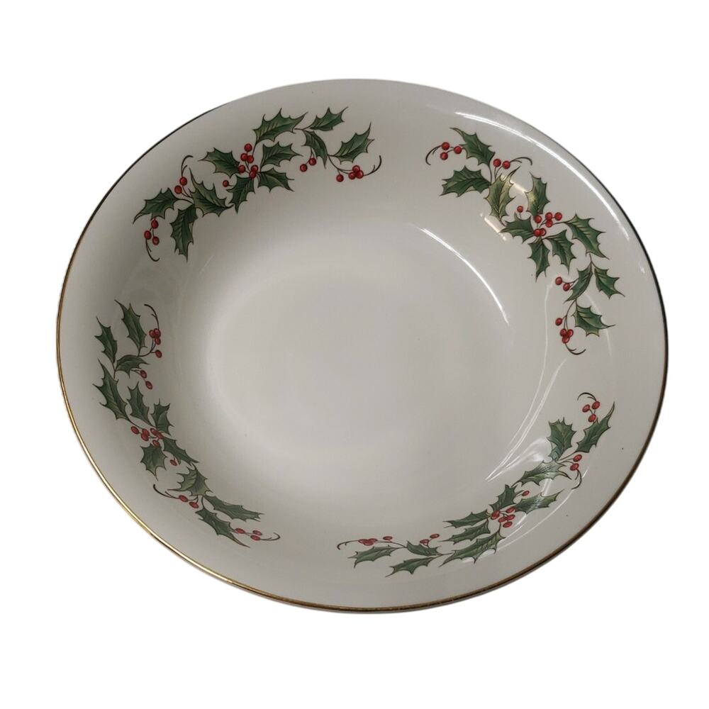 Mogi Porcelain Christmas Holiday Serving Dish Bowl Made In Japan 9x2" C27